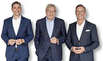         V.l.n.r. Norbert Schäfer, Dieter Schäfer en Thomas Musial